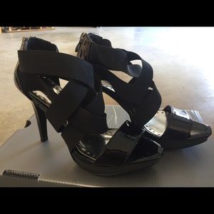 BCBG strappy heels
